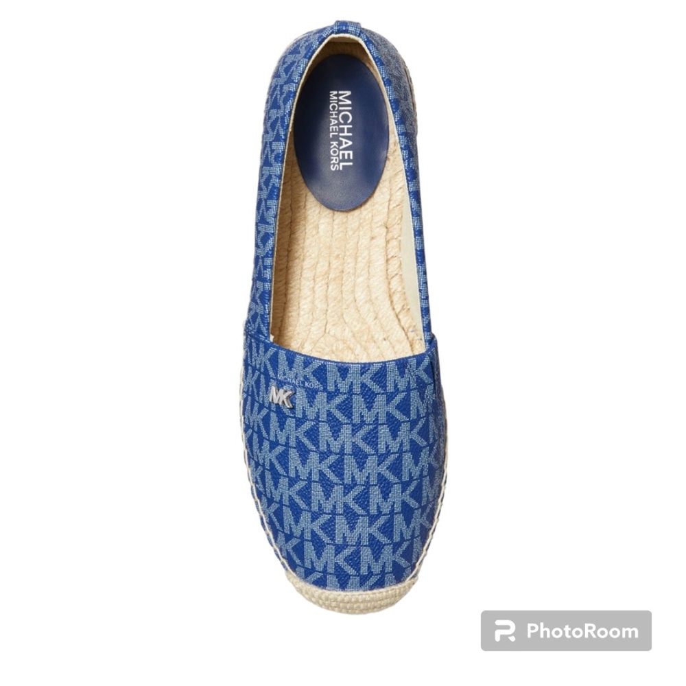 MICHAEL KORS-  Kendrick Logo Printed Slip-On Espadrilles, NEW - Picture 3 of 5